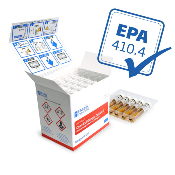 Reagenti COD scala media in fiala, EPA - HI93754B-25