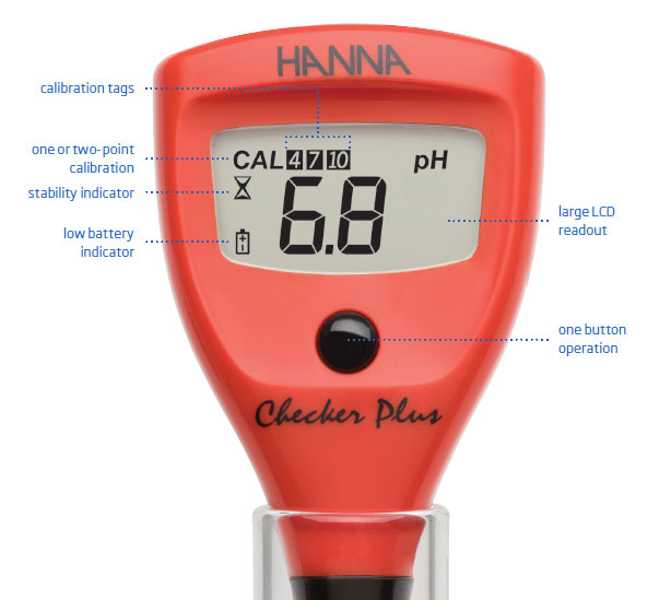 caratteristiche principali del con risoluzione decimale SKU: HI98103 Checker®