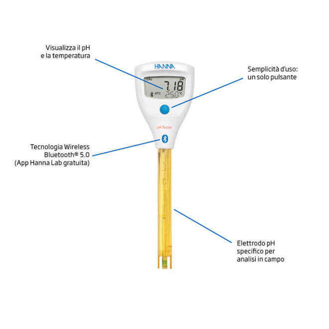 HI9810422 Halo2 pHmetro per analisi sul campo