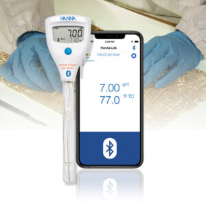 HI9810442 HALO2 pH metro per cuoio & carta