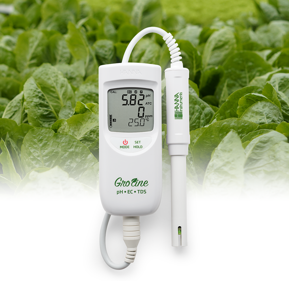 Multiparametro portatile Groline pH/EC/TDS/Temperatura per Idroponica - HI9814