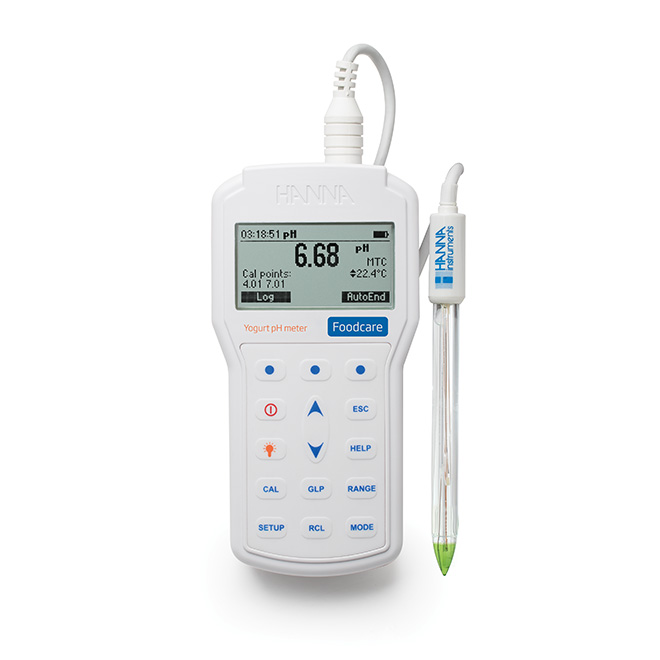 pHmetro portatile professionale per yogurt - HI98164