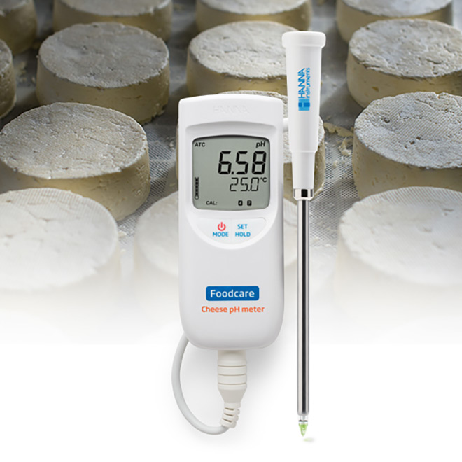 pHmetro portatile per analisi nei formaggi - HI99165