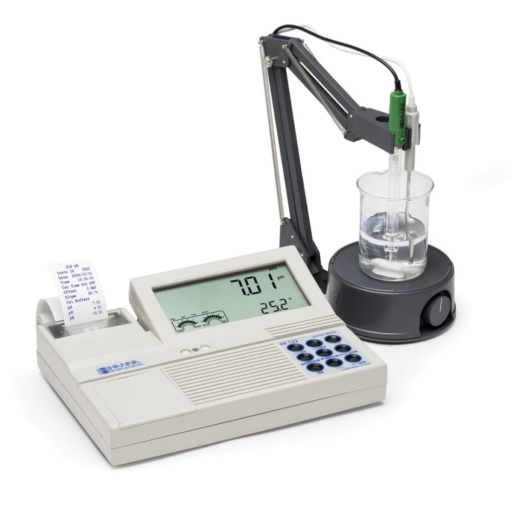 HI122 pH/mV/Temperature Bench Meters with Calibration Check