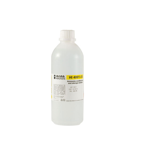 HI4001-45 Ammonia ISE Conditioning and Storage Solution (500 mL)