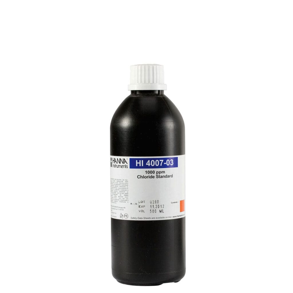HI4007-03 Chloride Standard 1000 mg/L (ppm) (500 mL)