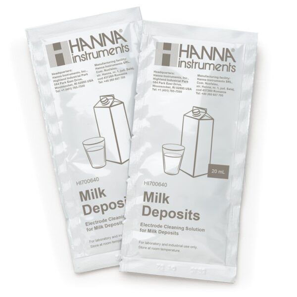HI700641P Cleaning & Disinfection Solution for Dairy Products (25 x 20 mL Sachets)