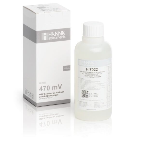 HI7022M ORP Test Solution @470 mV (230 mL)