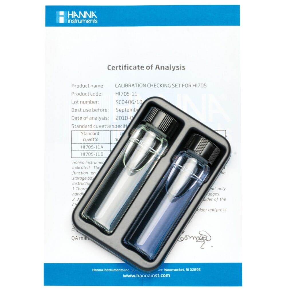 HI705-11 Silica Low Range Checker® HC Calibration Set