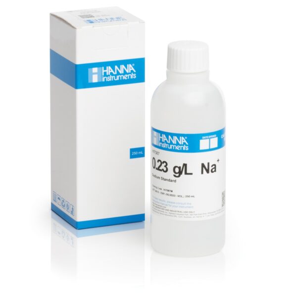 HI7087M 0.23 g/L Na+ Standard Solution (230 mL Bottle)