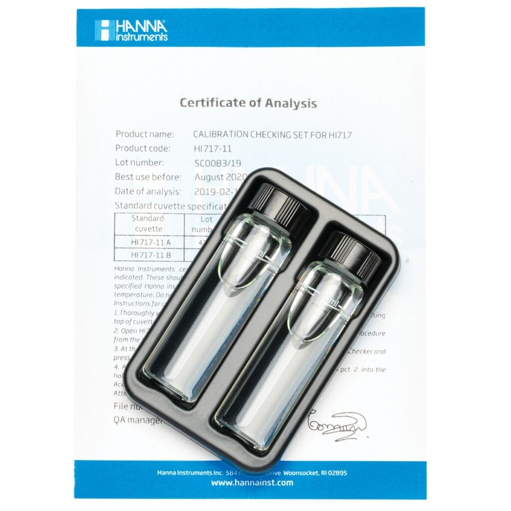 HI717-11 Phosphate High Range Checker®HC Calibration Set