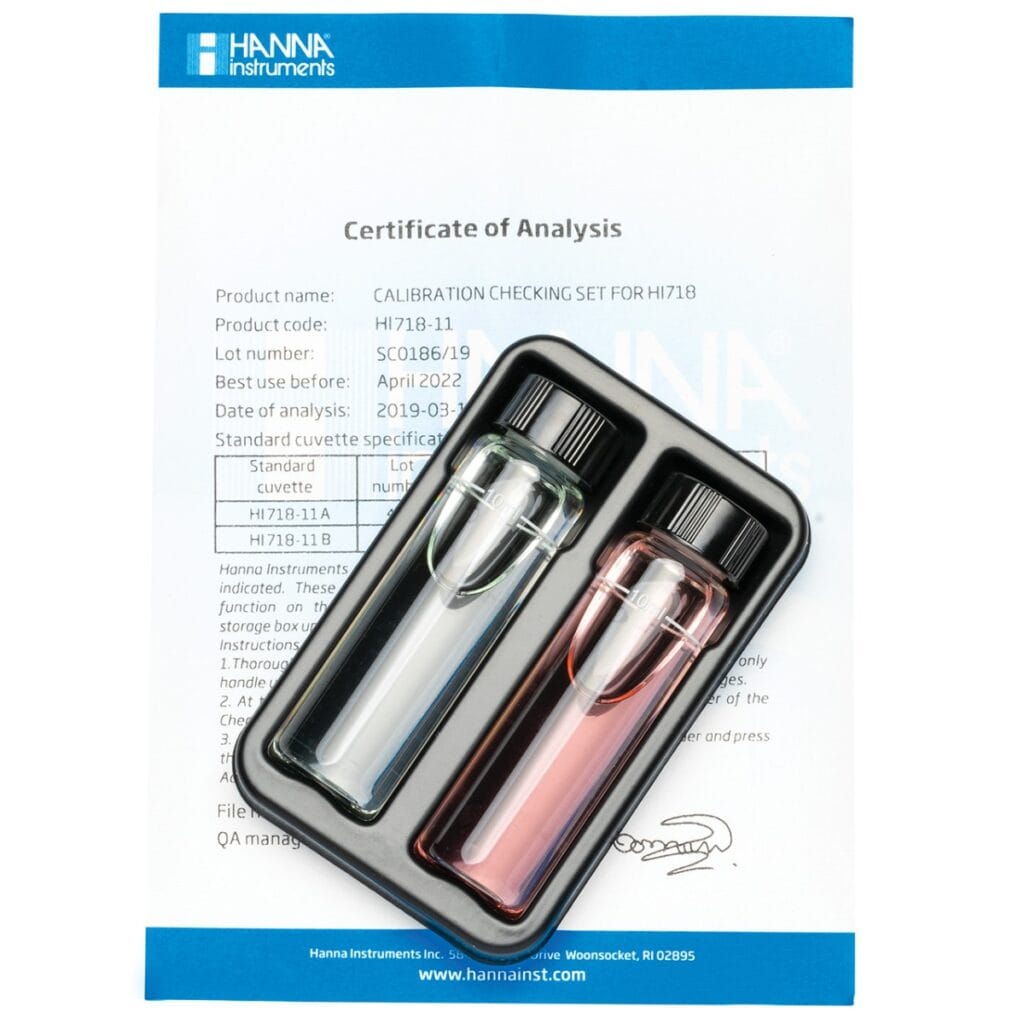 HI718-11 Iodine Checker® HC Calibration Set