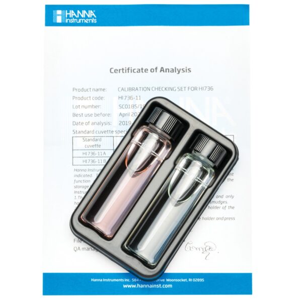 HI736-11 Phosphorus Ultra Low Range Checker® HC Calibration Set