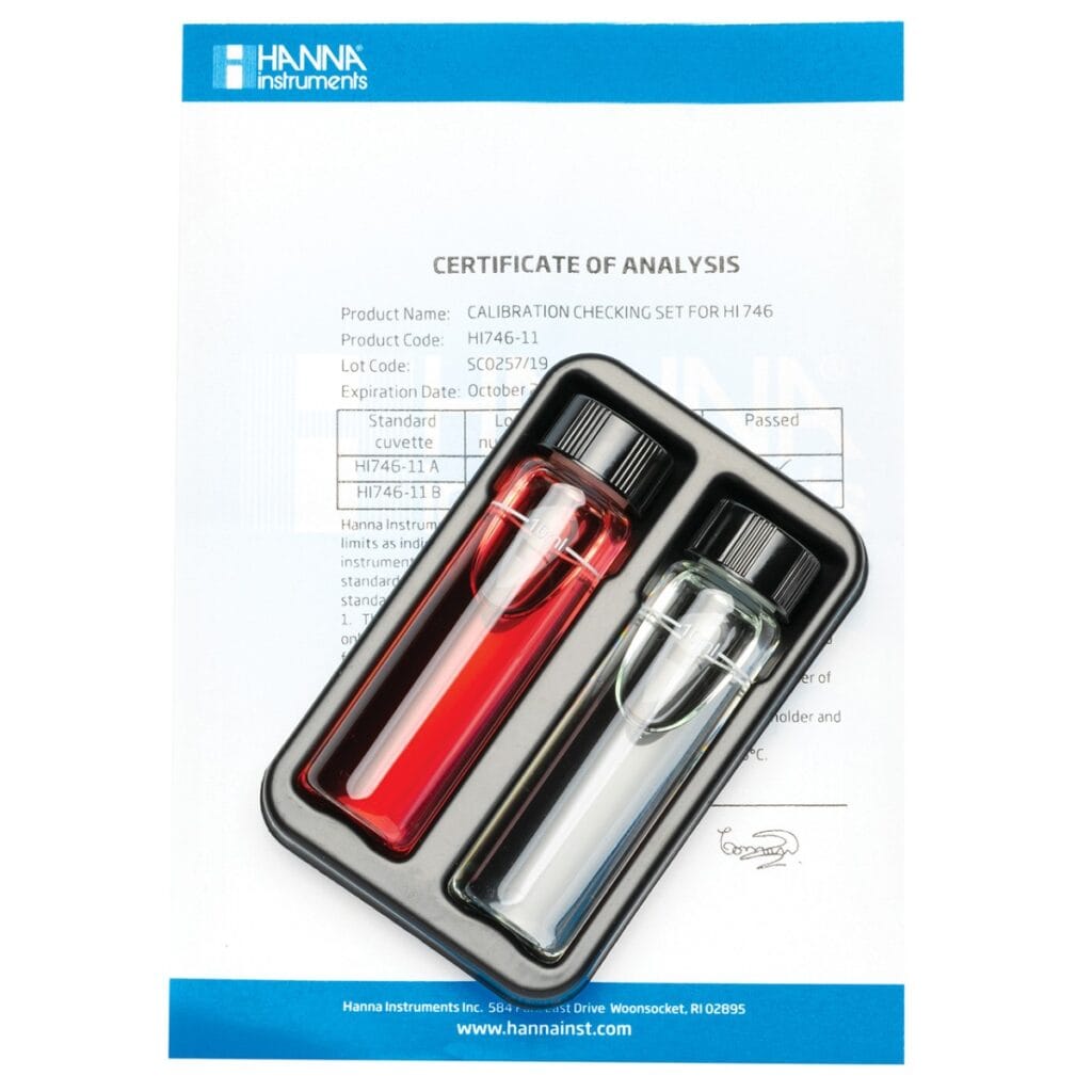 HI746-11 Iron Low Range Checker® HC Calibration Set