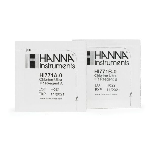 HI771-25 Chlorine Ultra High Range Checker Reagents