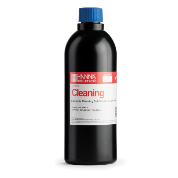 HI8077L Cleaning Solution for Oil and Fats in FDA Bottle (500 mL)