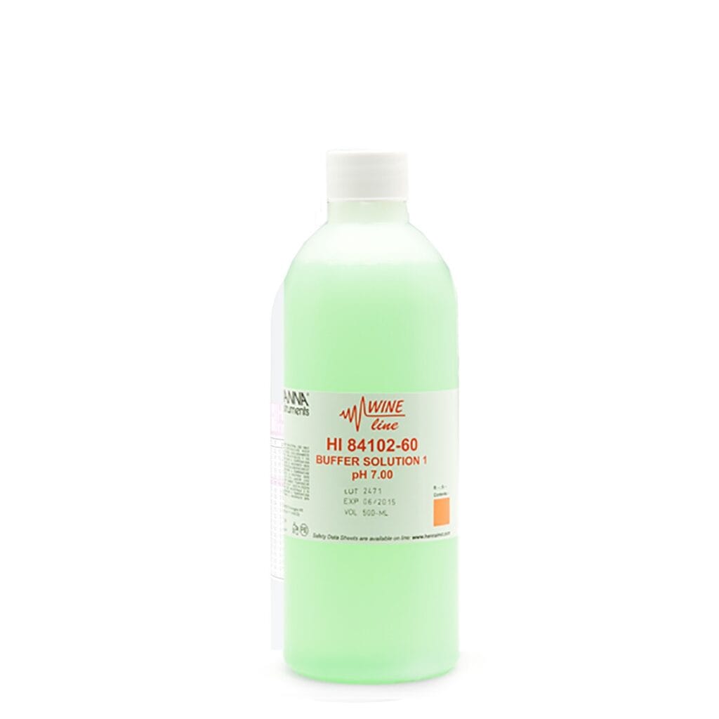 pH 7.00 Buffer Solution for Total Acidity for Wine Analysis - HI84102-60