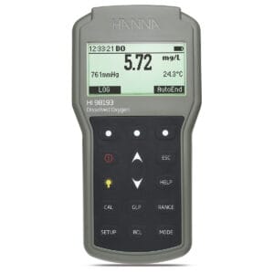 Misuratore portatile di ossigeno disciolto / BOD / OUR / SOUR a tenuta stagna - HI98193 - Cavo 4 m