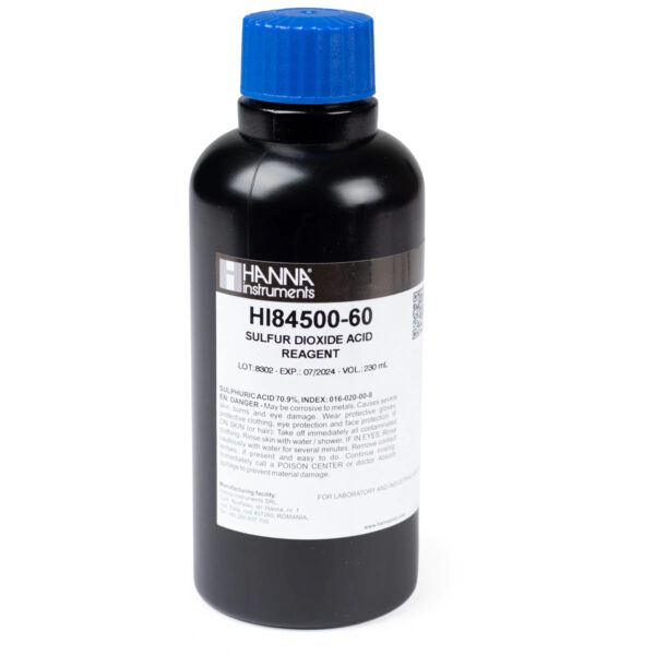 HI84500-51 Sulfur Dioxide in Wine High Range Titrant (230 mL)