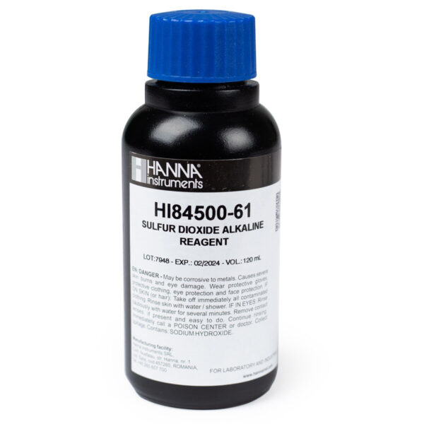 HI84500-51 Sulfur Dioxide in Wine High Range Titrant (230 mL)