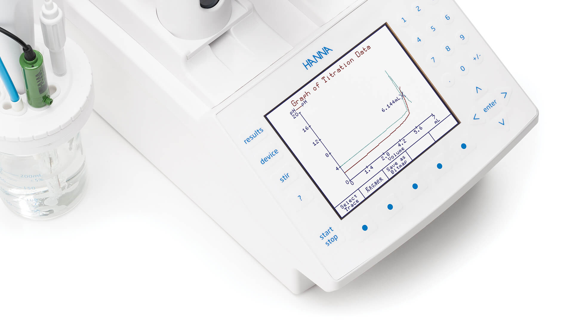 titolazione automatica con titolatore potenziometrico