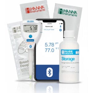 Kit completo per la misura del pH di pane, impasti e lievitati – HI9810382-BDL